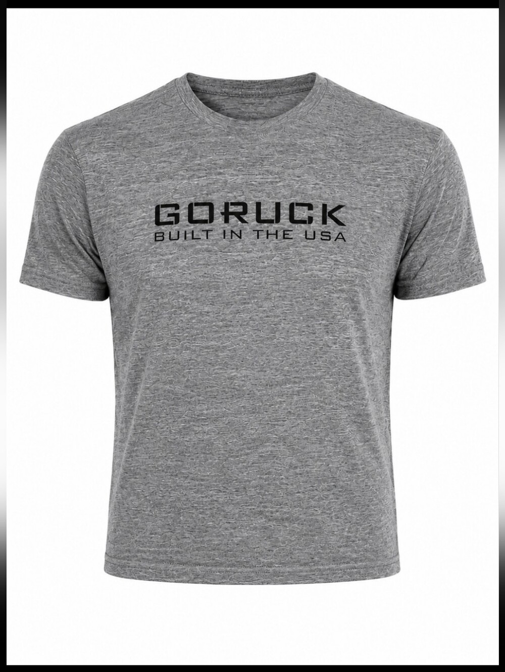 GORUCK Built in the USA Graphic T-Shirt Gray "The Three Rules" American Apparel